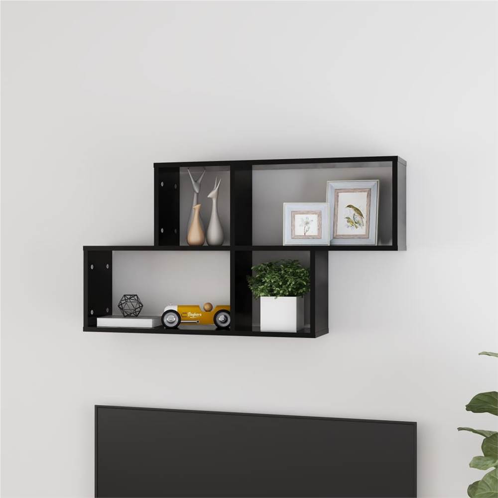 

Wall Shelf Black 100x18x53 cm Chipboard