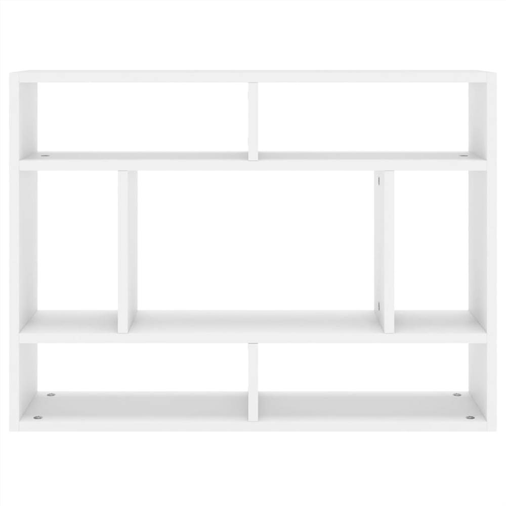 Wall Shelf White 75x16x55 cm Chipboard