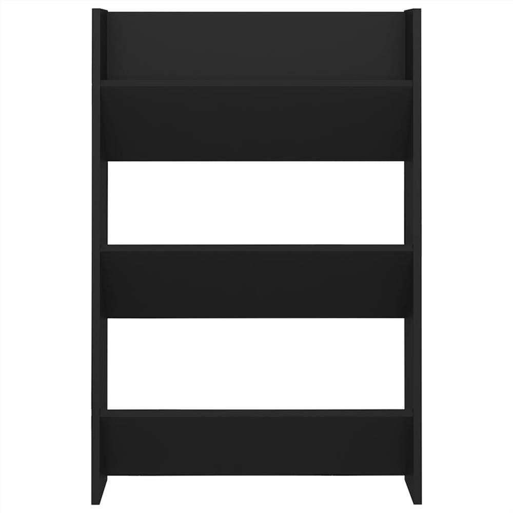 Wall Shoe Cabinet Black 60x18x90 Cm Chipboard 15 Wall Shoe Cabinet Black 60x18x90 cm Chipboard
