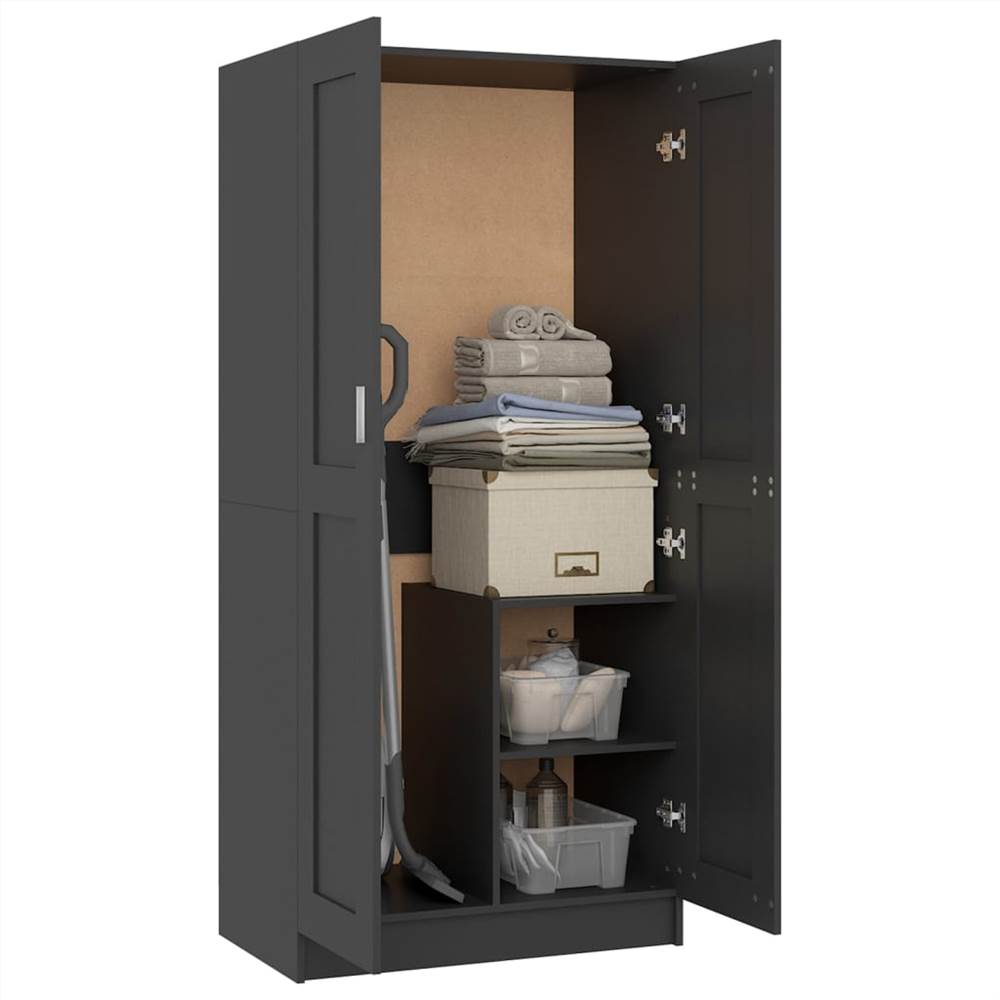 Wardrobe Grey 82.5x51.5x180 cm Chipboard