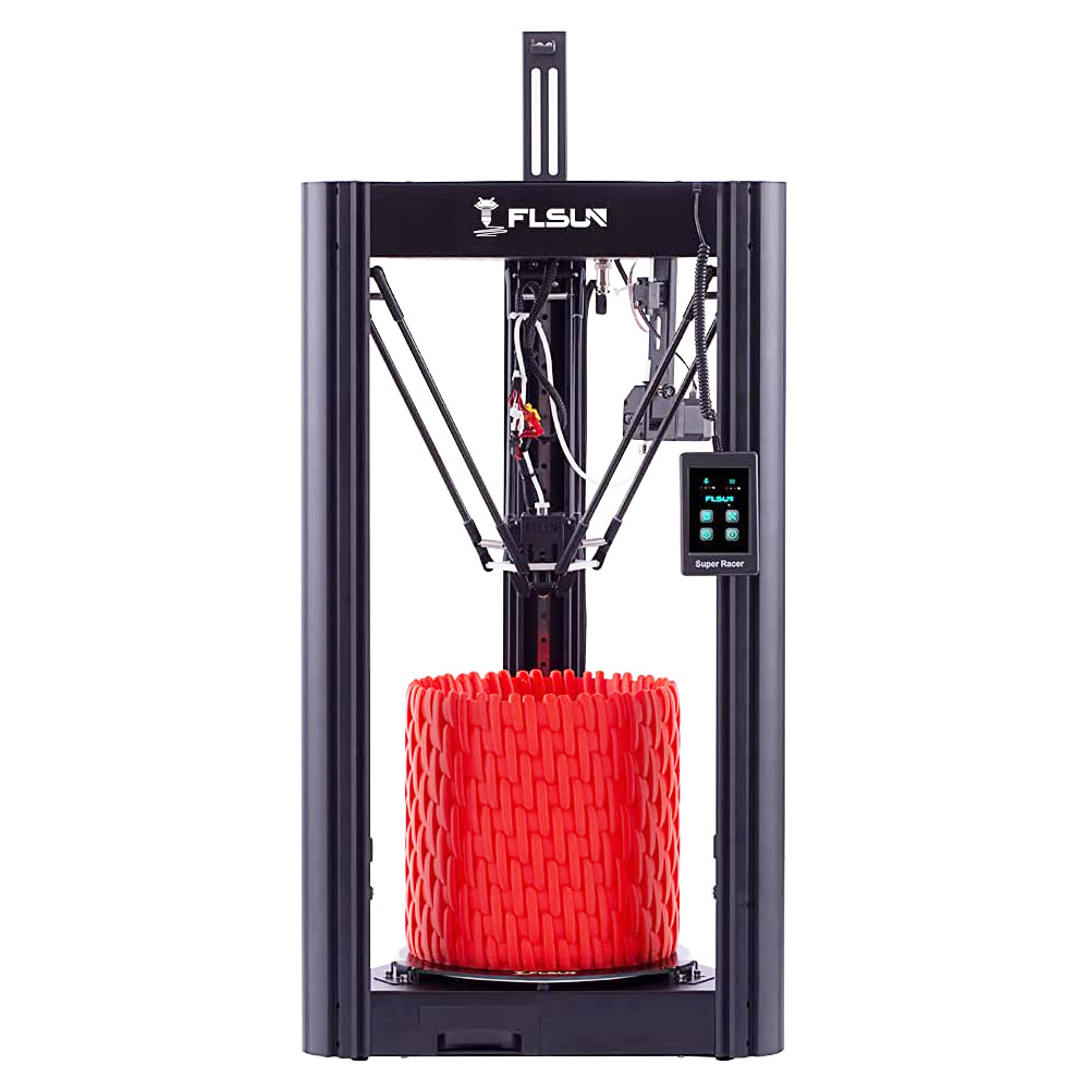 Impresora 3D FLSUN SR, premontada, extrusora de doble accionamiento, nivelación automática, impresión rápida de 150 mm / s-200 mm / s, pantalla táctil capacitiva, 260 mm x 330 mm