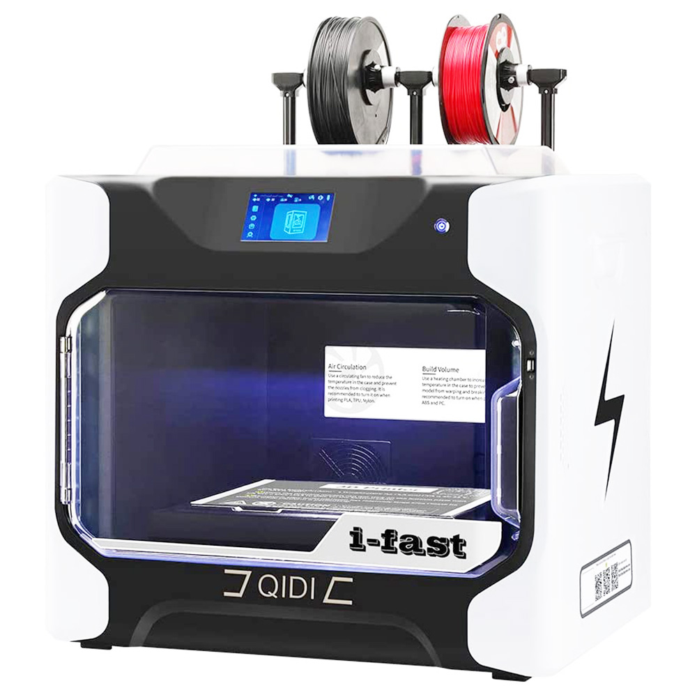 Impresora 3D QIDI i Fast, estructura de grado industrial, extrusora doble para impresión rápida, 360x250x320 mm