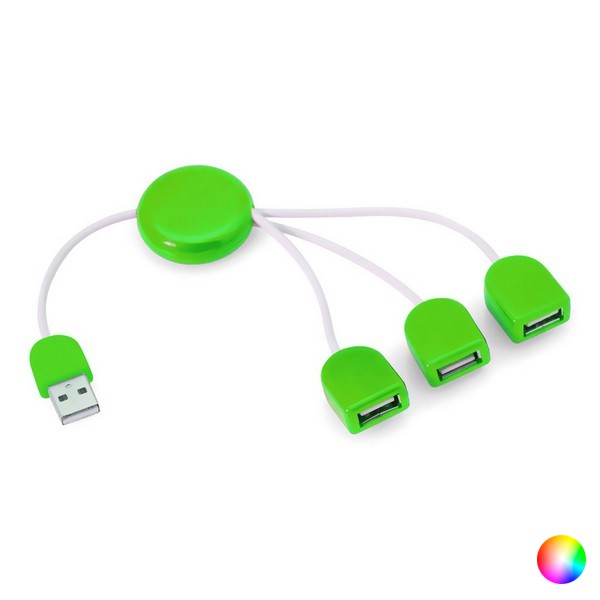 3 Bağlantı Noktalı USB Hub USB 2.0 x 3 boyutları 3.5 x 24 x 1 cm