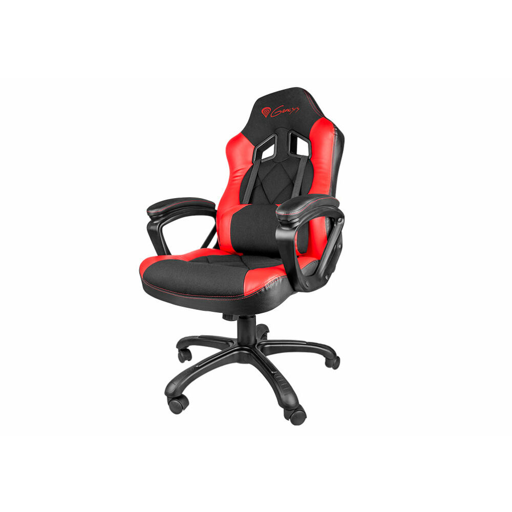 Genesis NITRO 330 Fotel gamingowy Zagłówek regulowany 5 kółek czarno-czerwony