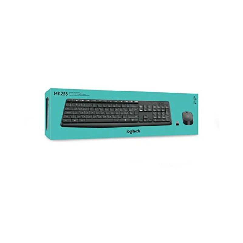 Keyboard and Wireless Mouse Logitech 920-007919 Grey