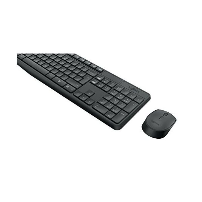 Keyboard and Wireless Mouse Logitech 920-007919 Grey
