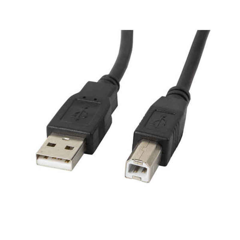 Cabo USB 2.0 A para USB B Lanberg 480 Mb / s Preto