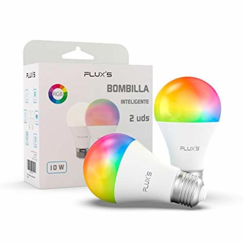 Умная лампочка Fluxs LED Wi-Fi E27 10W Multicolour (2 шт.)