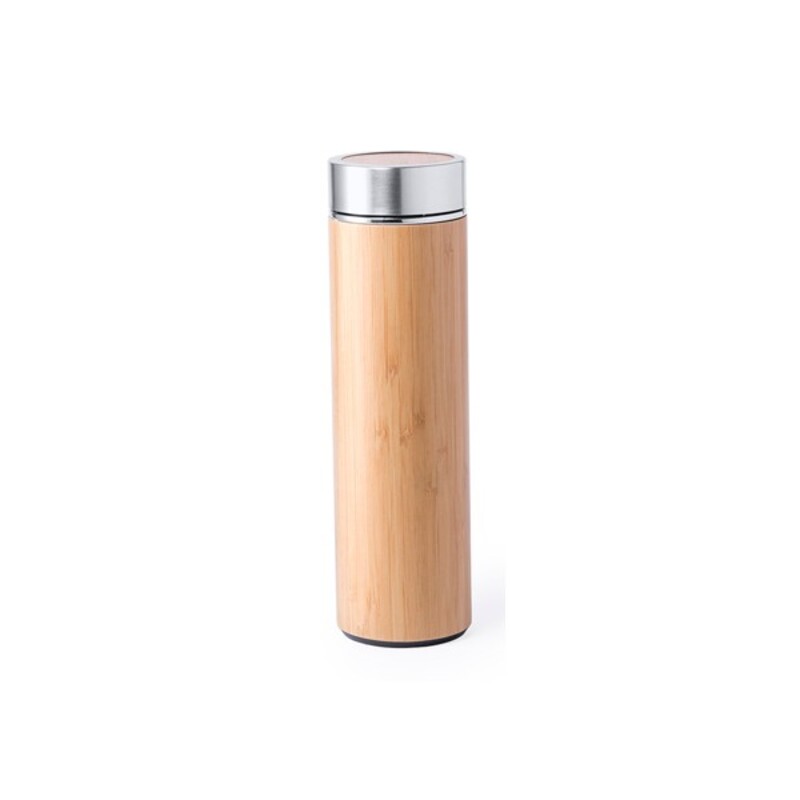 Stainless Steel Flask 500ml Exterior Bamboo Inside Stainless steel