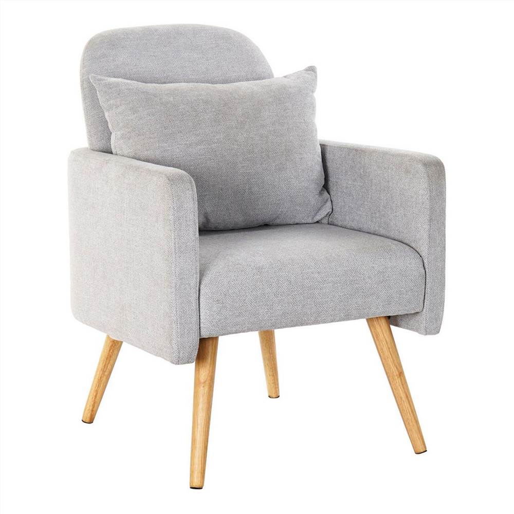 

Polyester Armchair With Backrest And Wooden Legs (64 x 69 x 88 cm)