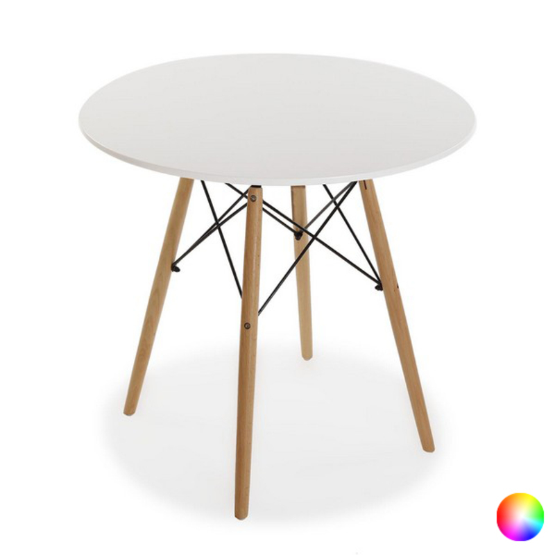 

MDF Wooden Round Side Table For Living Room, Bedroom, Dining Room (80 x 73 x 80 cm)