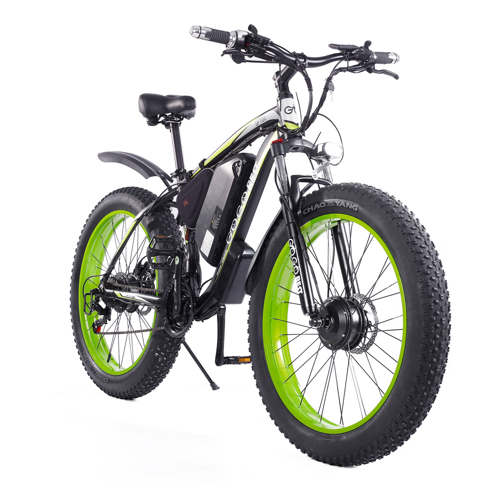 Bediende Grijpen voor GOGOBEST GF700 Electric Bike 17.5AH 2*500W Motor 50Km/h Black Green