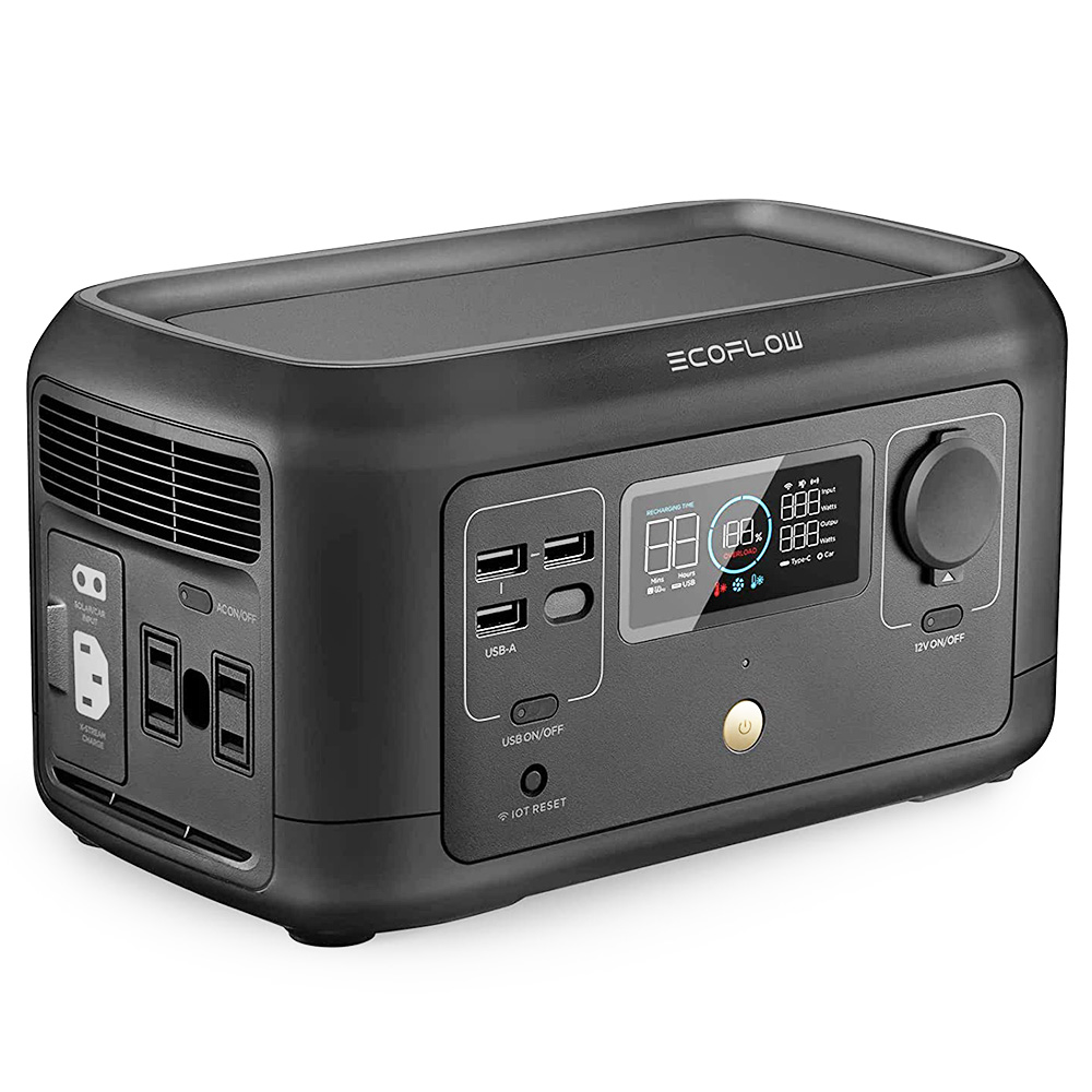 EF ECOFLOW Portable Power Station RIVER mini 210Wh Backup Lithium Battery Fast Charging 110V/300W AC Outlets