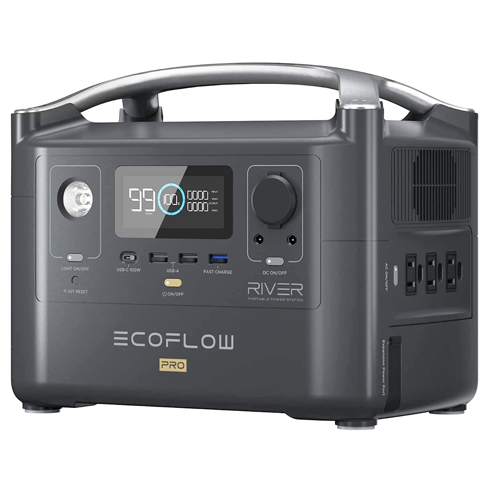 EcoFlow RIVER Pro Portable Power Station 720Wh Power Multiple Devices  Recharge 0-80% Within 1 Hour for Camping RV