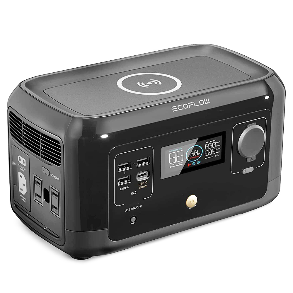 EF ECOFLOW RIVER mini  Wireless 210Wh Portable Power Station Lightweight and Silent Solar Generator Fast Charging