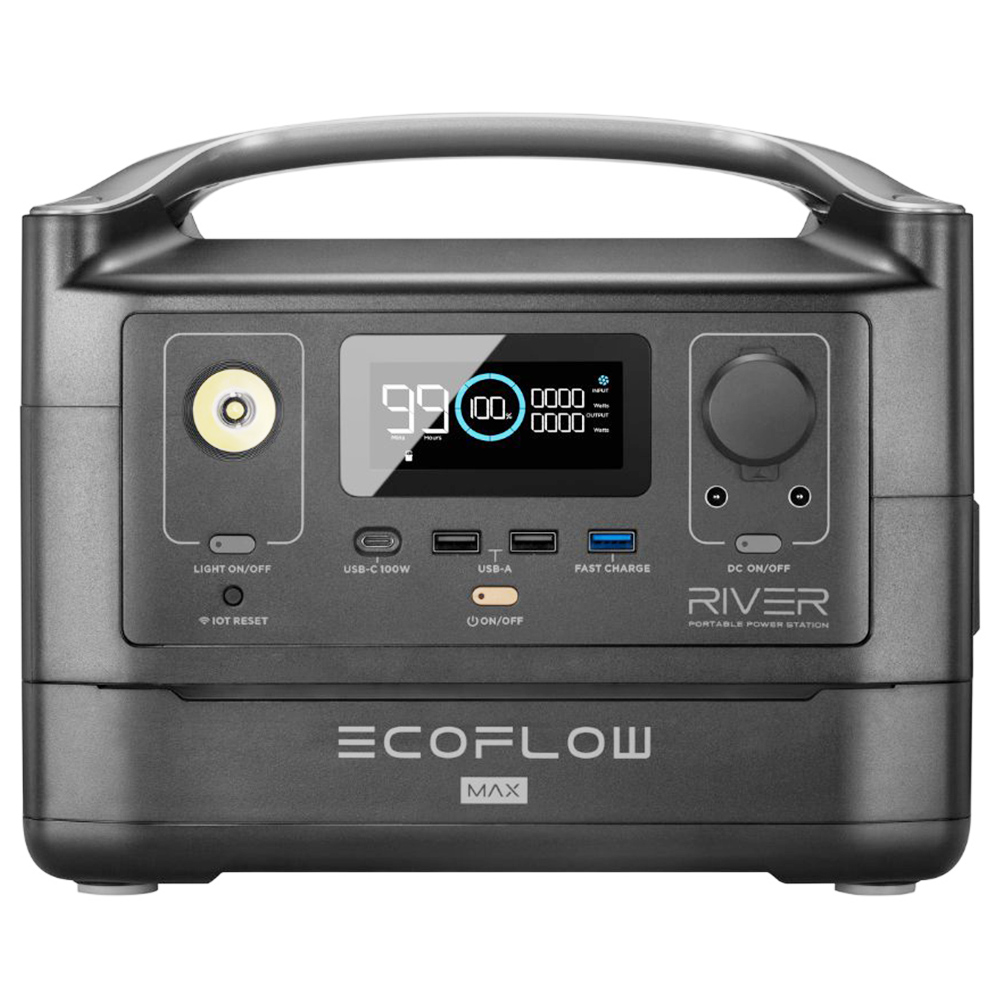 Centrale électrique portable EcoFlow RIVER Max, noir
