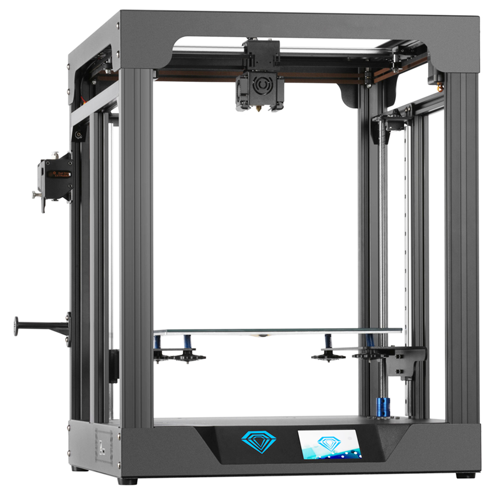 Impressora Twotrees Sapphire Plus Core XY 3D Corpo totalmente metálico / Guia linear duplo / Extrusora de unidade dupla 300x300x350mm