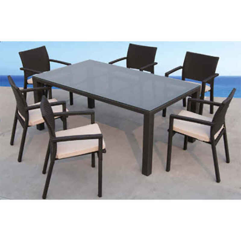 

5pcs Rattan Outdoor Terrace Garden Leisure Furniture Set