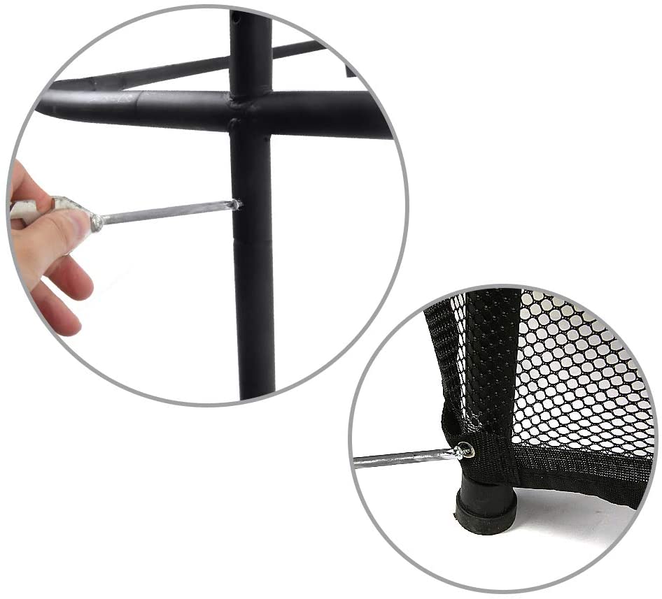 [Only support Drop Shipping] LBLA Kids Trampoline, 55&rdquo; Mini Trampoline for Kids with Enclosure Net and Safety Pad, Heavy Duty Frame Round Trampoline with Built-in Zipper for Indoor Outdoor