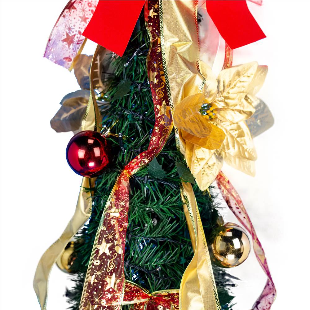 شجرة الكريسماس 6Ft Prelit Christmas Tree مع أضواء شجرة الكريسماس الاصطناعية مع مصابيح LED سهلة التجميع حامل قابل للطي