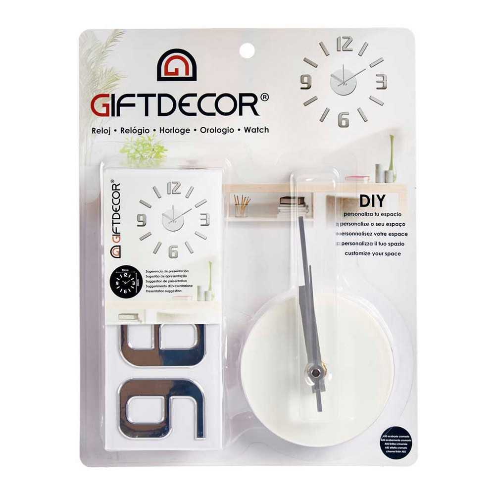 Wall Clock Adhesive ABS EVA (? 45 cm)
