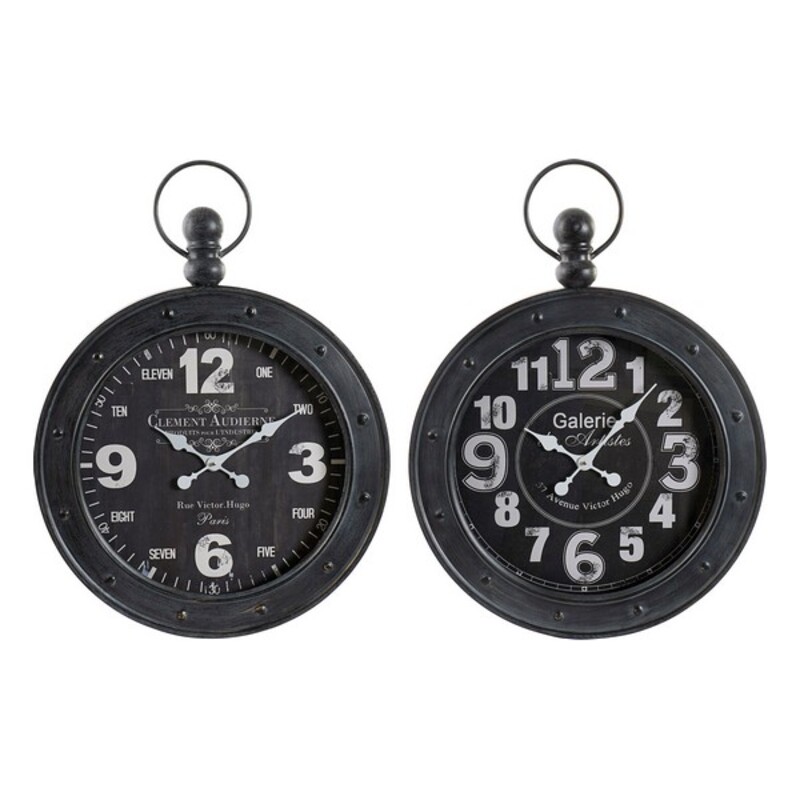 

2pcs DKD Home Decor Metal Round Wall Clock (60 x 3 x 79 cm)