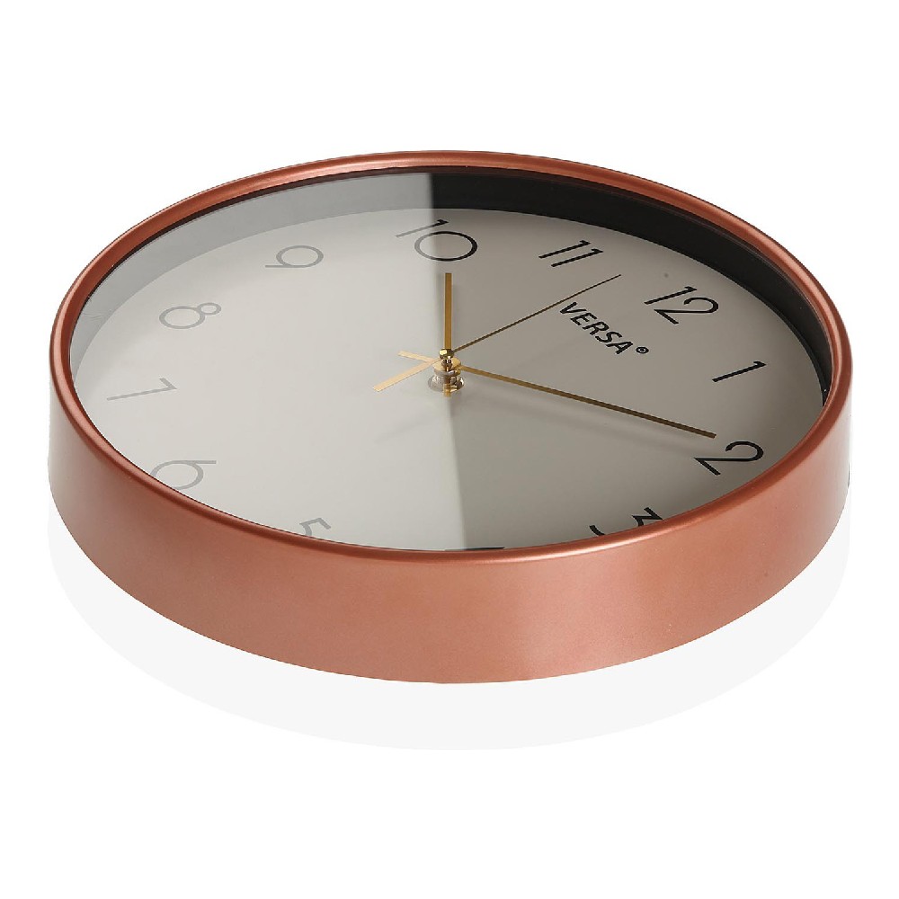 Retro Copper Wall Clock 30CM Rose Gold Round Quartz Hot Modern Contemporary 