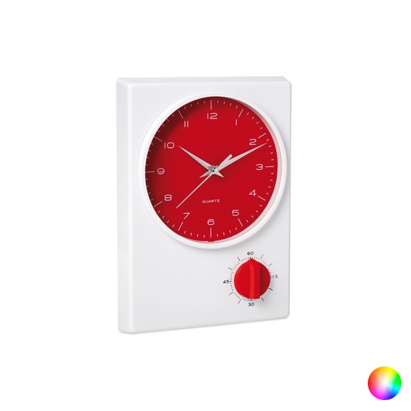 Round Wall Clock With Timer, Without Battery
