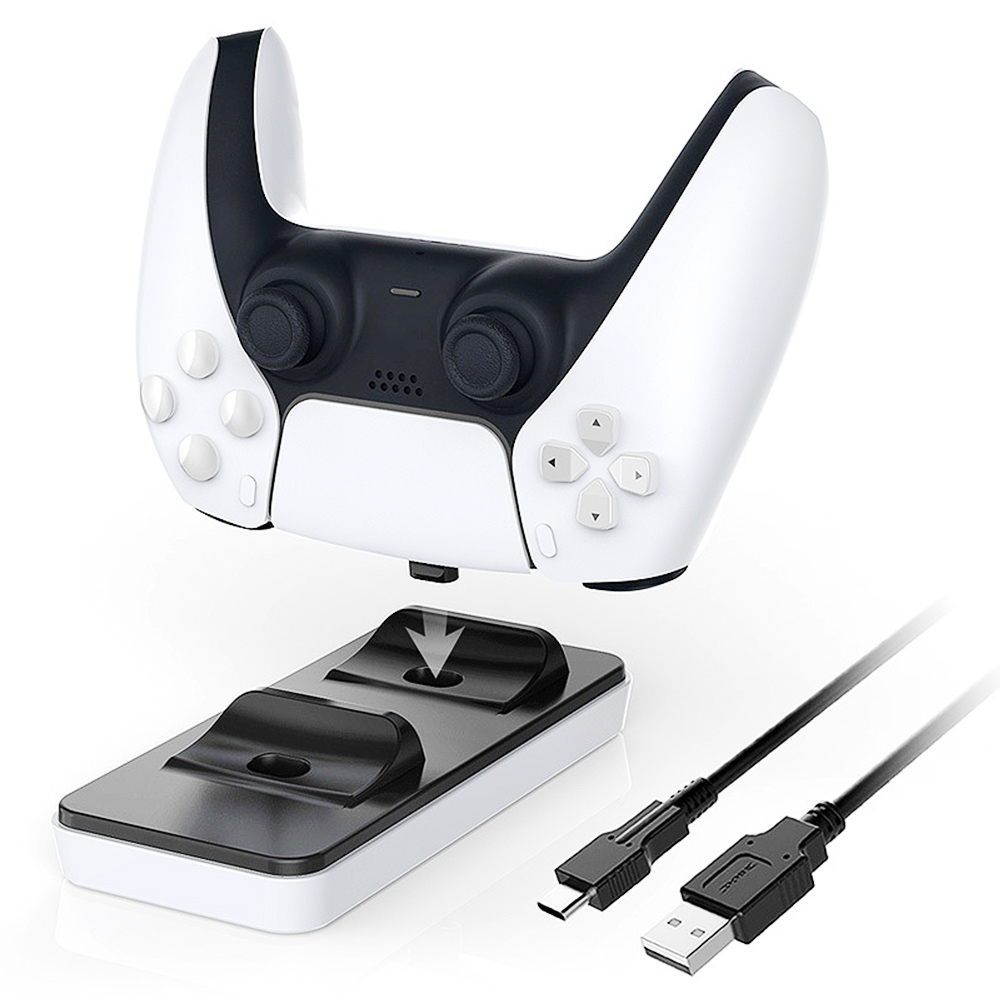 Dobe PS5 Handle Dual Ladestation mit Kontaktumwandlungskopf TP5-0505