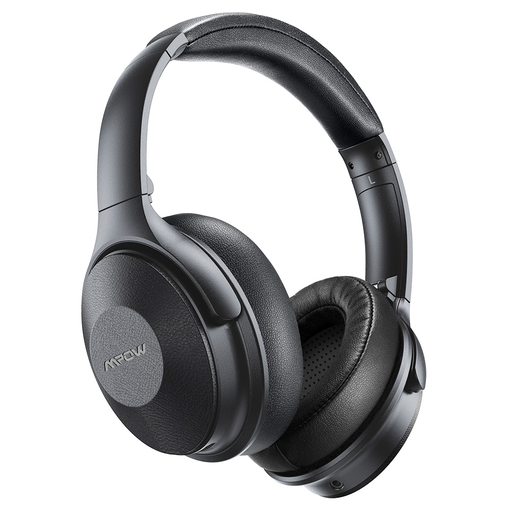 Mpow H17 Active Noise Cancelling Headphones, 45H Playtime Over-ear ακουστικά Bluetooth με γρήγορη φόρτιση, ANC ακουστικά με μαλακά γνήσια ακουστικά πρωτεΐνης, Hi-Fi Stereo Sounds