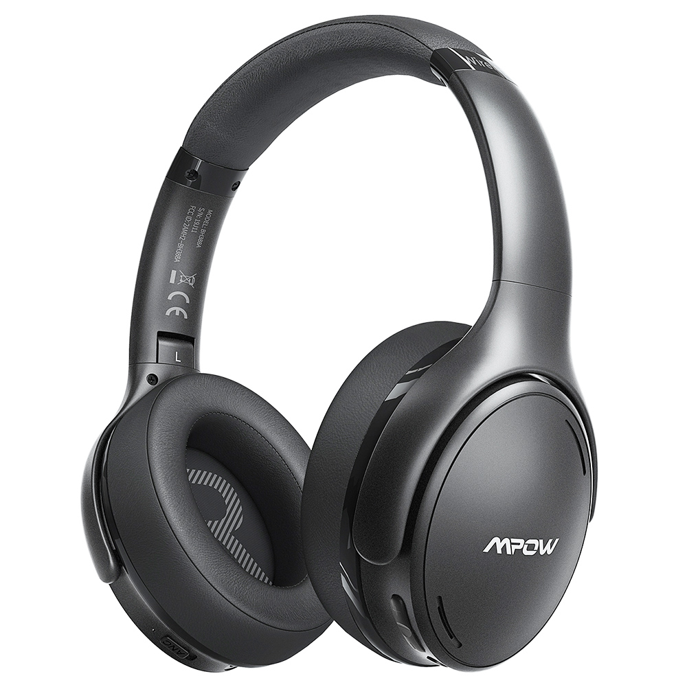 Mpow H19 Wireless Active Noise Canceling Headphones with Bluetooth 5.0 CVC8.0 Mic 35H Playtime & Fast Charge