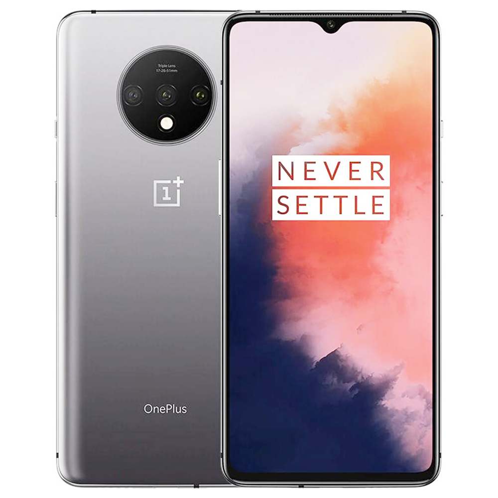 

OnePlus 7T Global Version 4G LTE Smartphone 6.55" FHD+ Screen Qualcomm Snapdragon 855 Plus 8GB RAM 128GB ROM Android 10.0 Triple Rear Cameras - Silver
