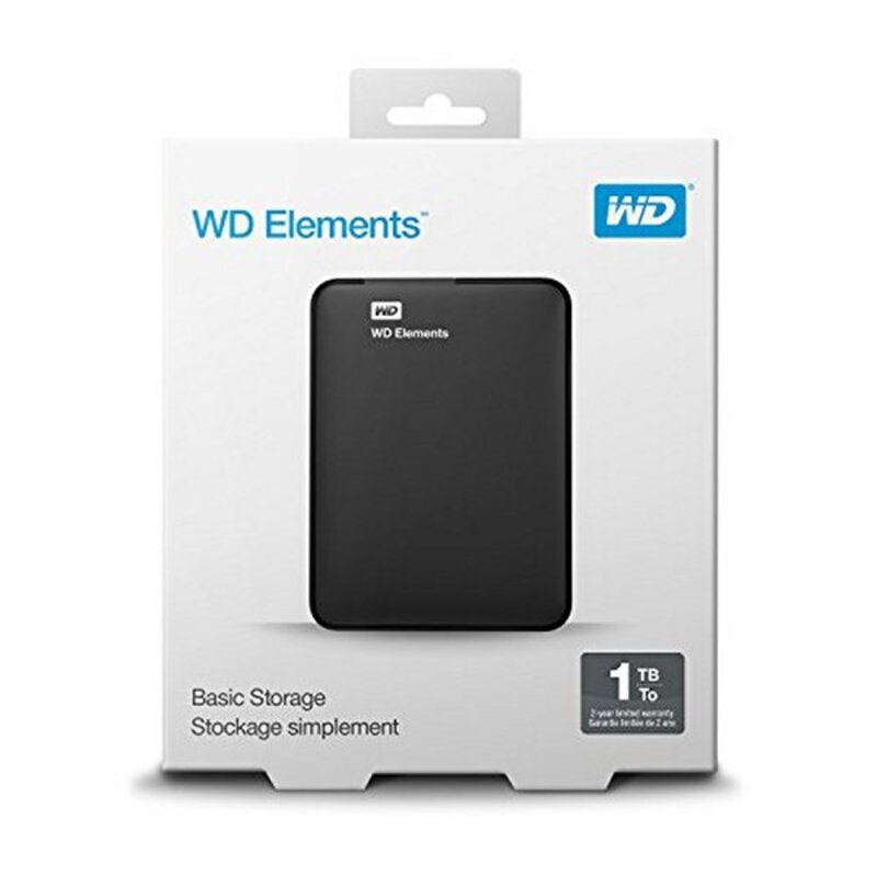 Hard Drive Western Digital WD Elements Portable WDBUZG0010BBK-WESN 1 TB 2,5 USB 3.0