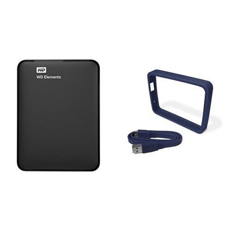 Hard Drive Western Digital WD Elements Portable WDBUZG0010BBK-WESN 1 TB 2,5 USB 3.0