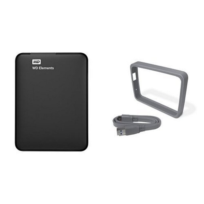 Hard Drive Western Digital WD Elements Portable WDBUZG0010BBK-WESN 1 TB 2,5 USB 3.0