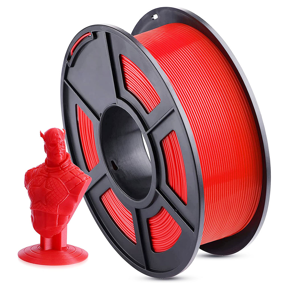 Anycubic PLA 3D מדפסת נימה 1.75 מ"מ דיוק ממדי +/- 0.02 מ"מ 1 ק"ג סליל (2.2 פאונד) - אדום