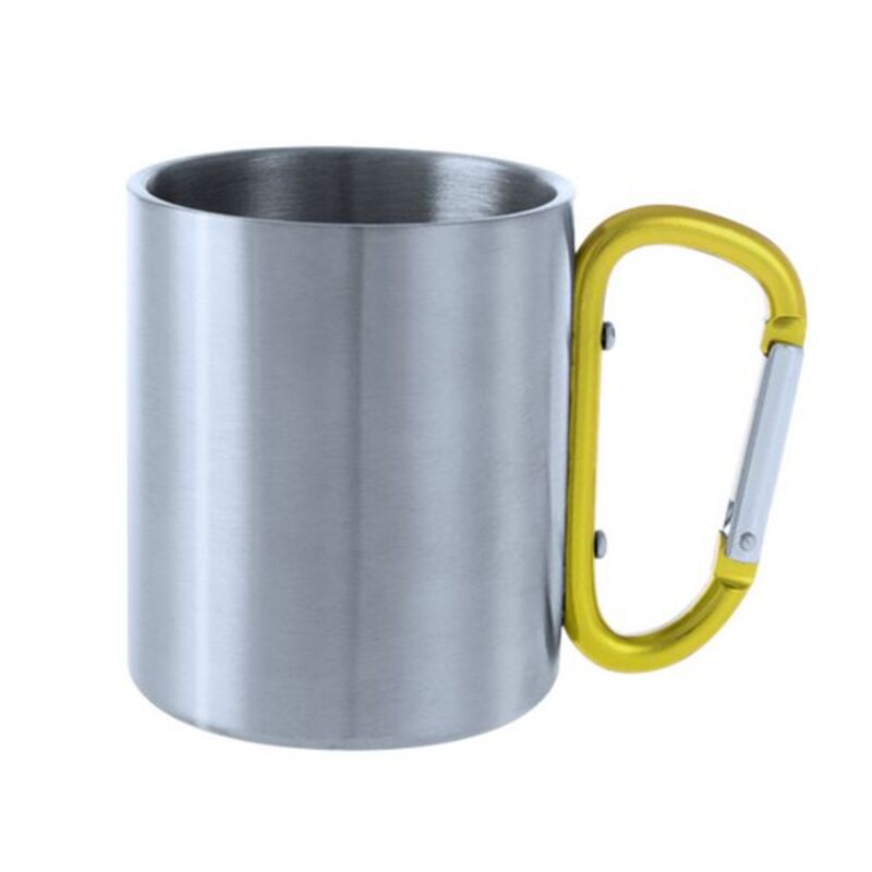 

210ml Stainless Steel Breakfast Cup with Carabiner Handle