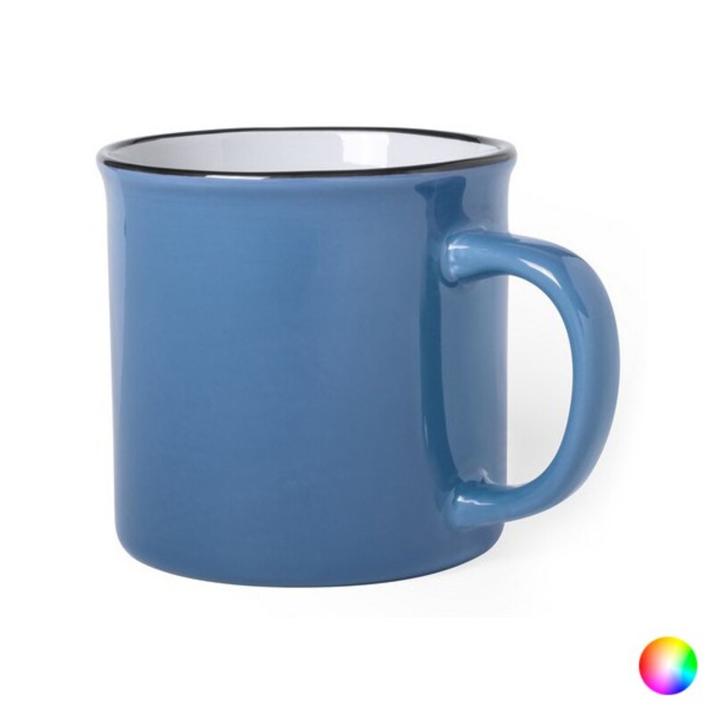 

300 ml Vintage Ceramic Mug Breakfast Cup Bicoloured (8.6 x 8.5 x 8.6 cm)