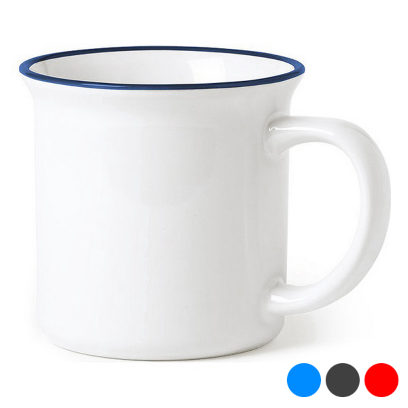 

300 ml Vintage Ceramic Mug Breakfast Cup Bicoloured