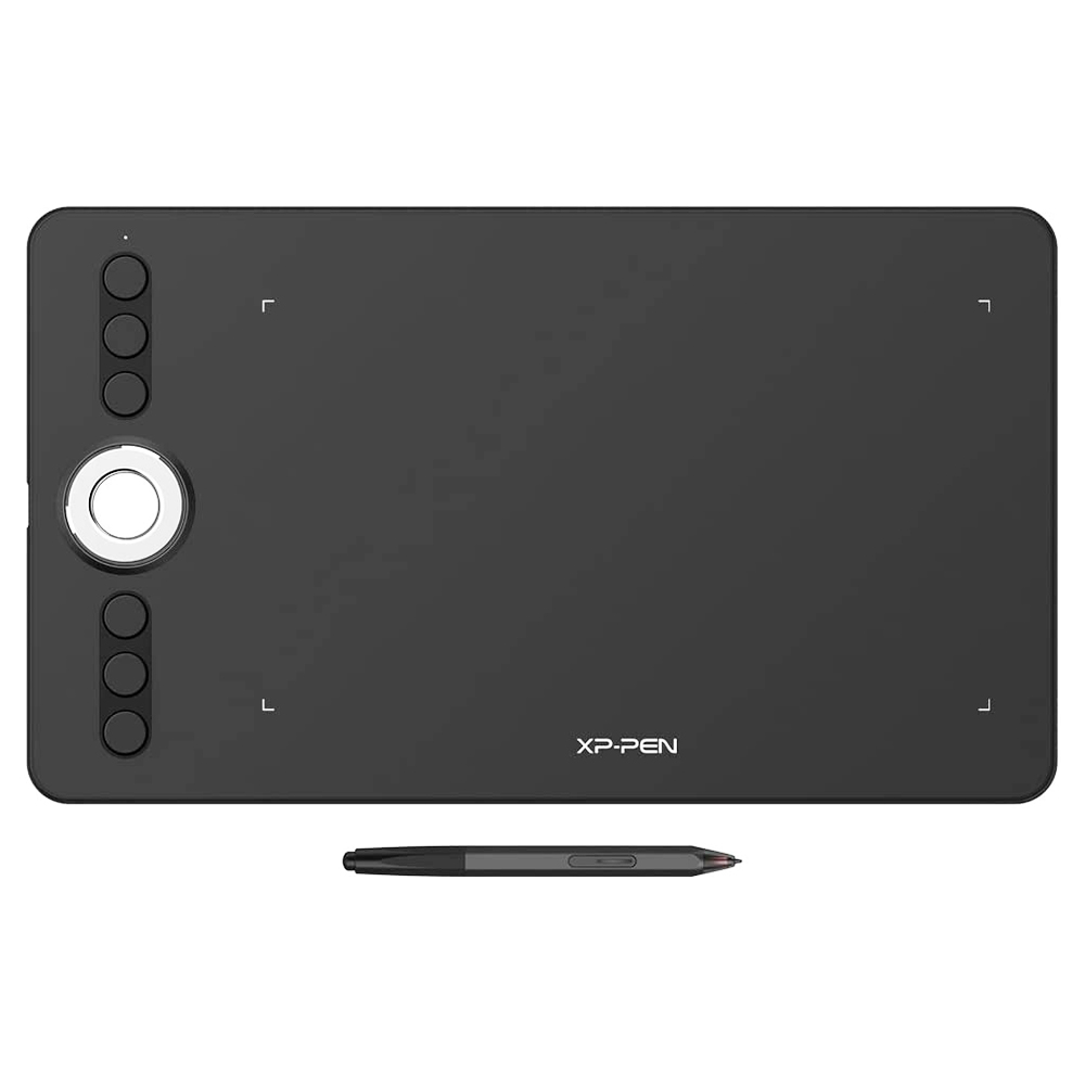 

XP-PEN Deco 02 Graphic Tablet with 10 x 5.63 Inch Work Surface, 8192 Level Stylus Pen, for Drawing, Design, Editing, Compatible with Mac, Windows - Black