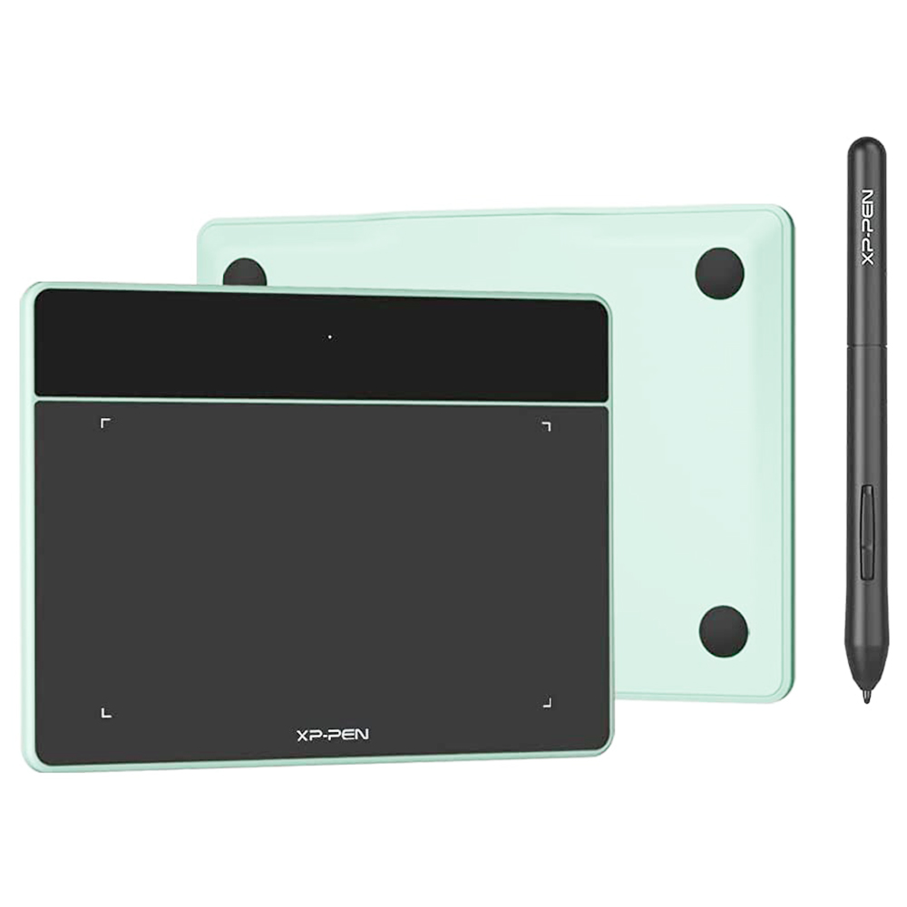 

XP-PEN Deco Fun L Graphic Tablet with 10 x 6.27 Inch Work Surface, for OSU Drawing, Online Education, Business Signature, Compatible with Android, Mac, Linux, Windows, Chrome OS - Green