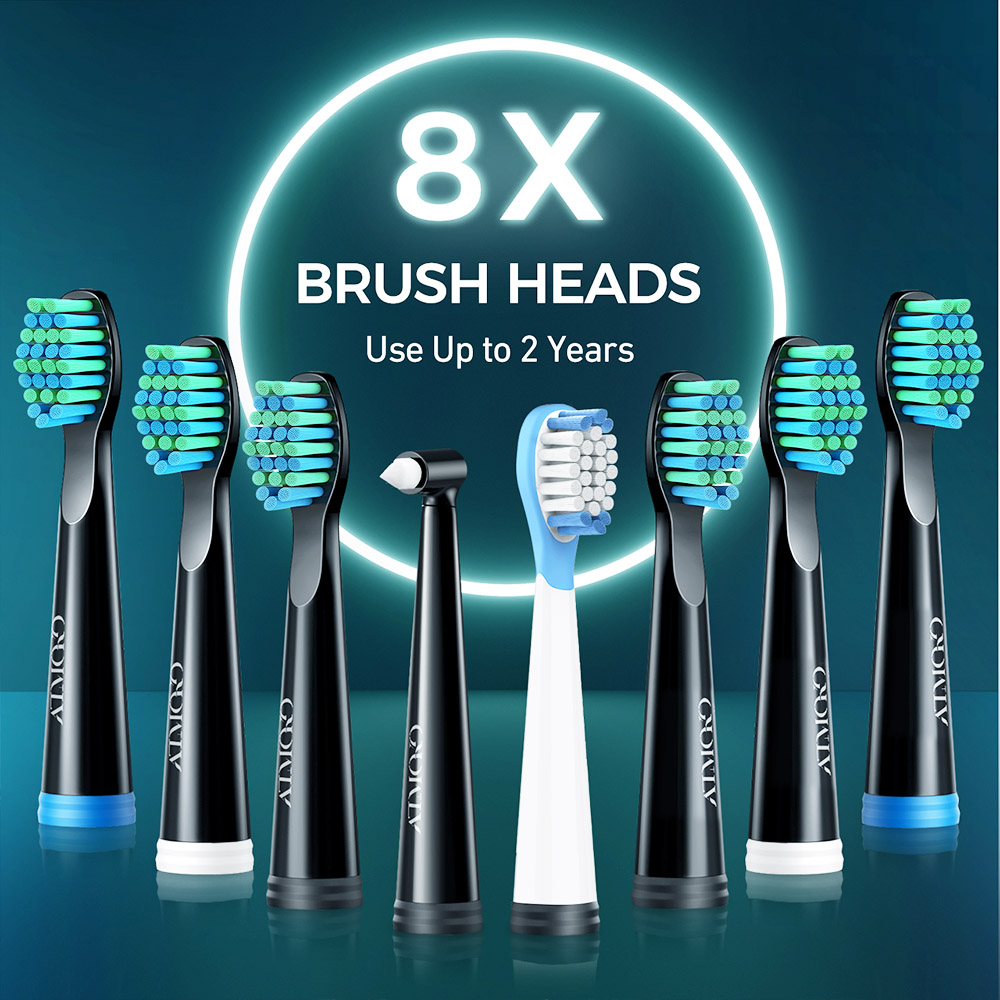 ATMOKO Electric Toothbrush, Sonic Toothbrush with 8 Brush Heads