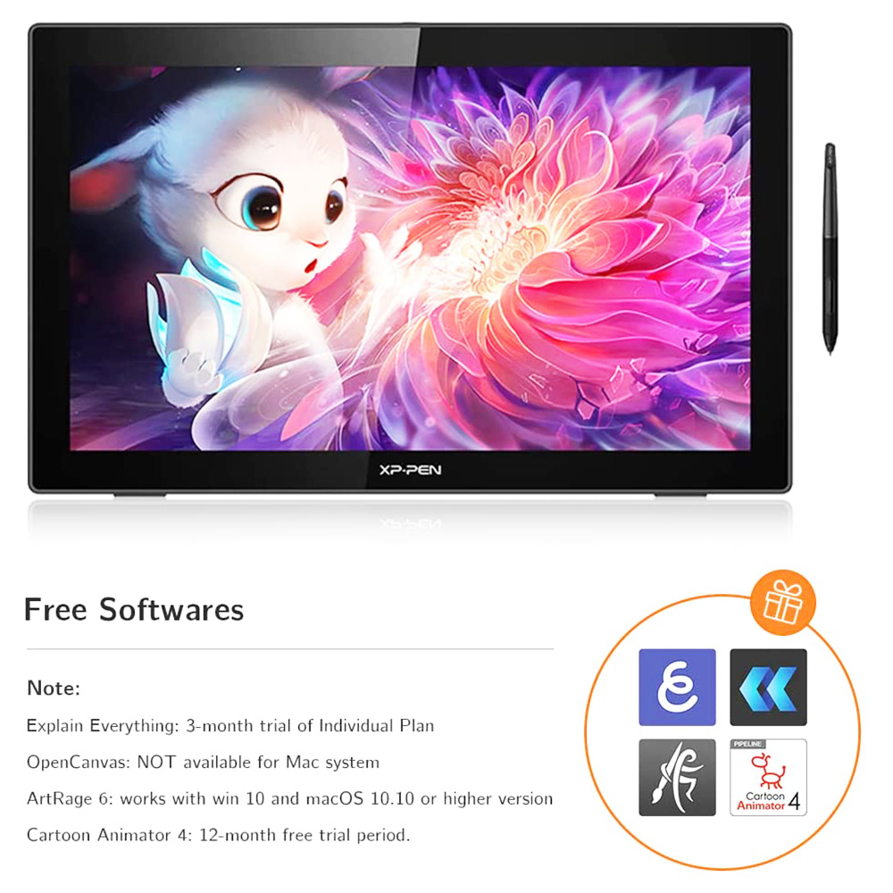 XP-PEN Artist 22 2nd Generation Graphic Tablet Black