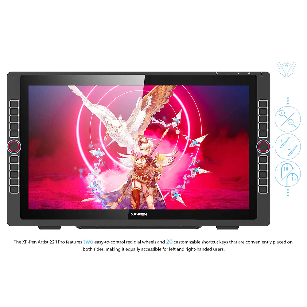 XPPEN Artist 22R Pro Graphic Tablet with 21.5 Inch FHD Display Black