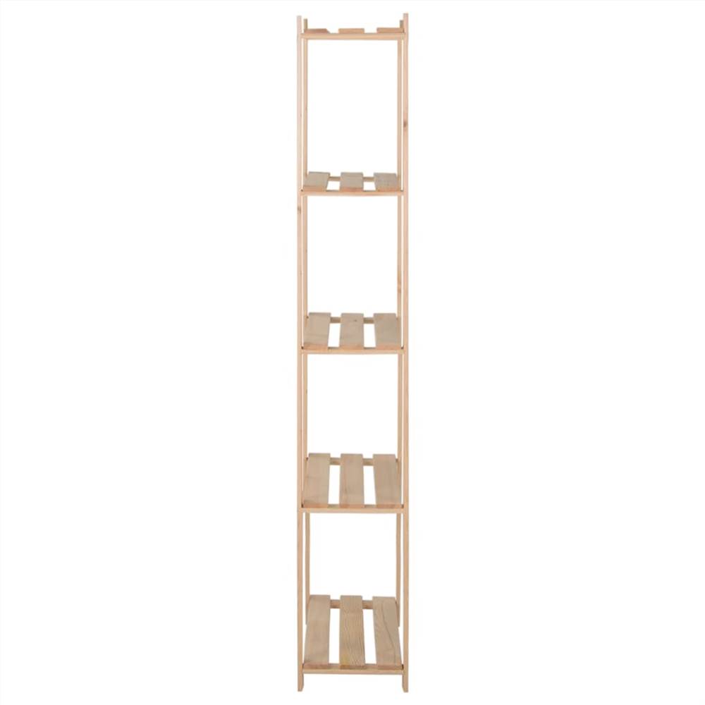 5-Tier Storage Rack 80x28.5x170 cm Solid Pinewood