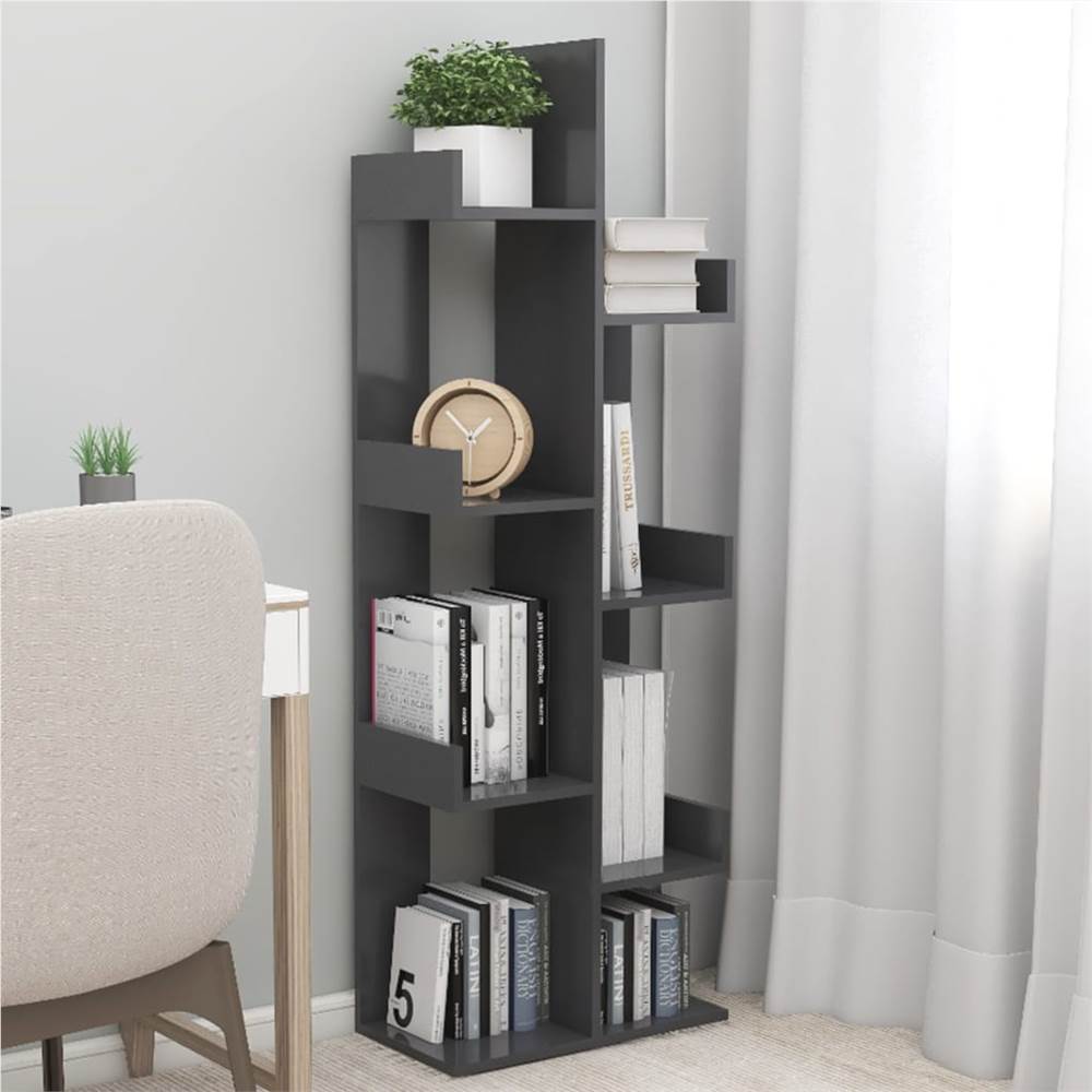 

Book Cabinet Grey 48x25.5x140 cm Chipboard