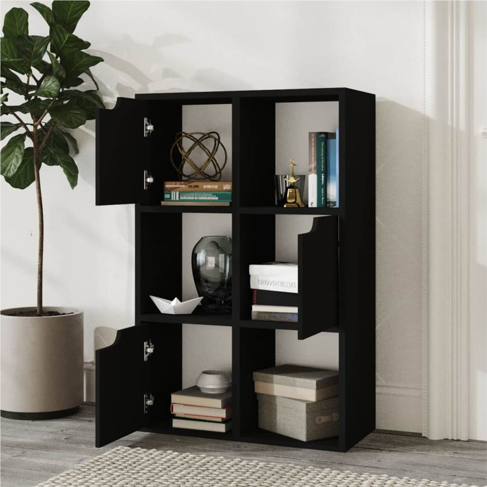 

Bookshelf Black 60x27.5x88 cm Chipboard