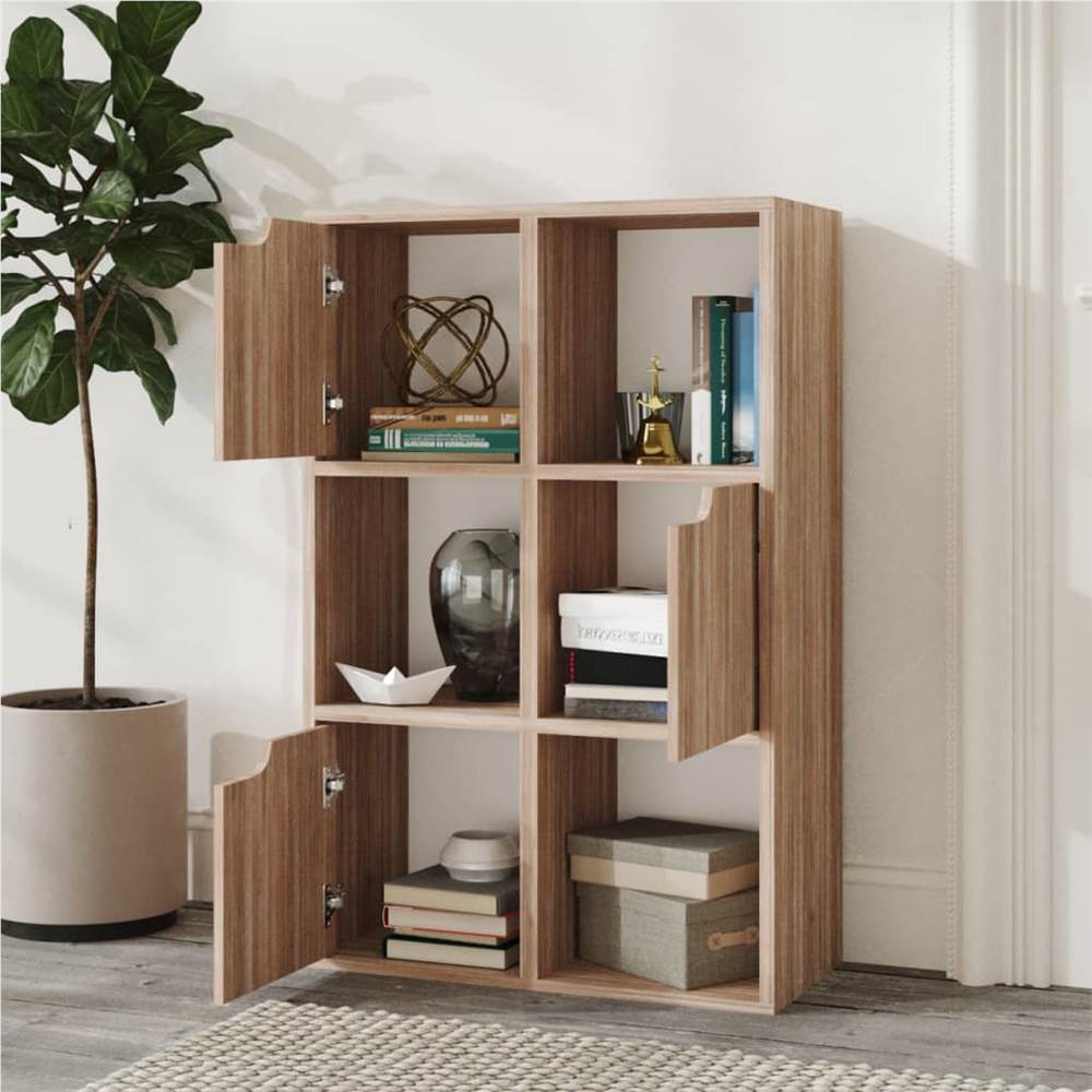 

Bookshelf Grey Sonoma Oak 60x27.5x88 cm Chipboard