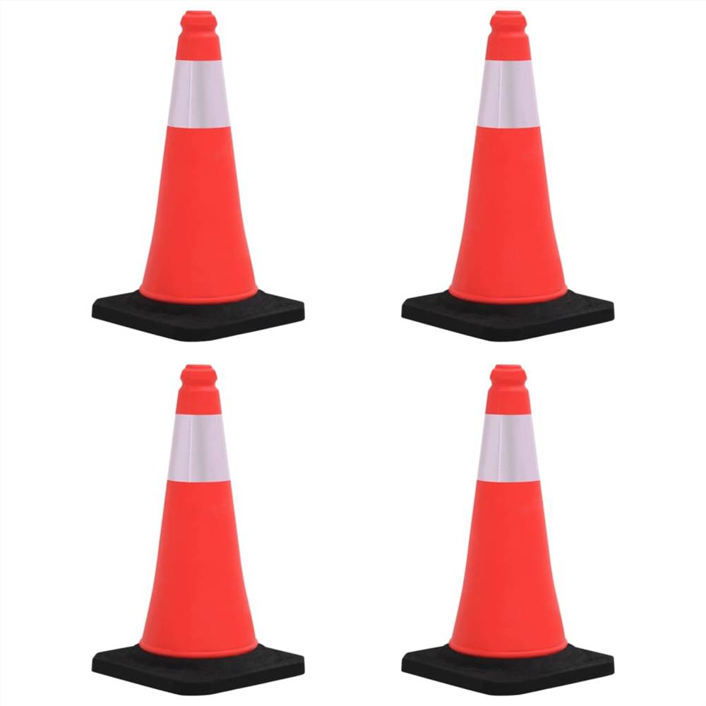 

Reflective Traffic Cones with Heavy Bases 4 pcs 50 cm