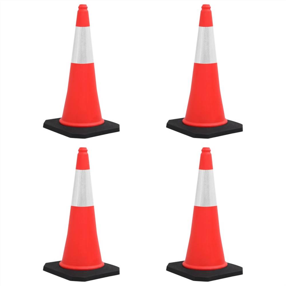 

Reflective Traffic Cones with Heavy Bases 4 pcs 75 cm